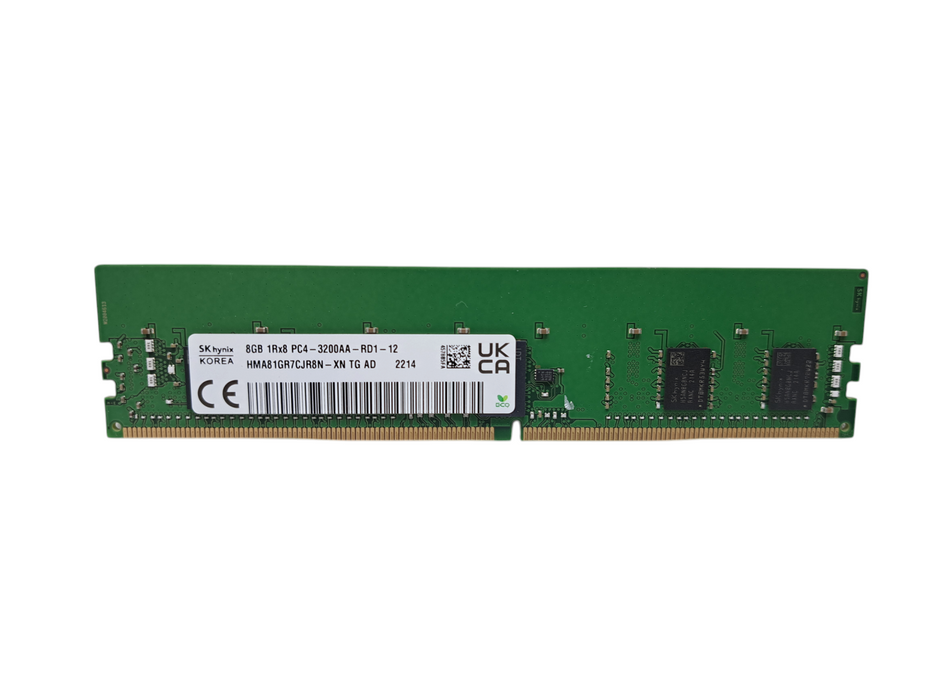 SK Hynix 8GB 1Rx8 PC4-3200AA Reg Server RAM HMA81GR7CJR8N-XN Q)