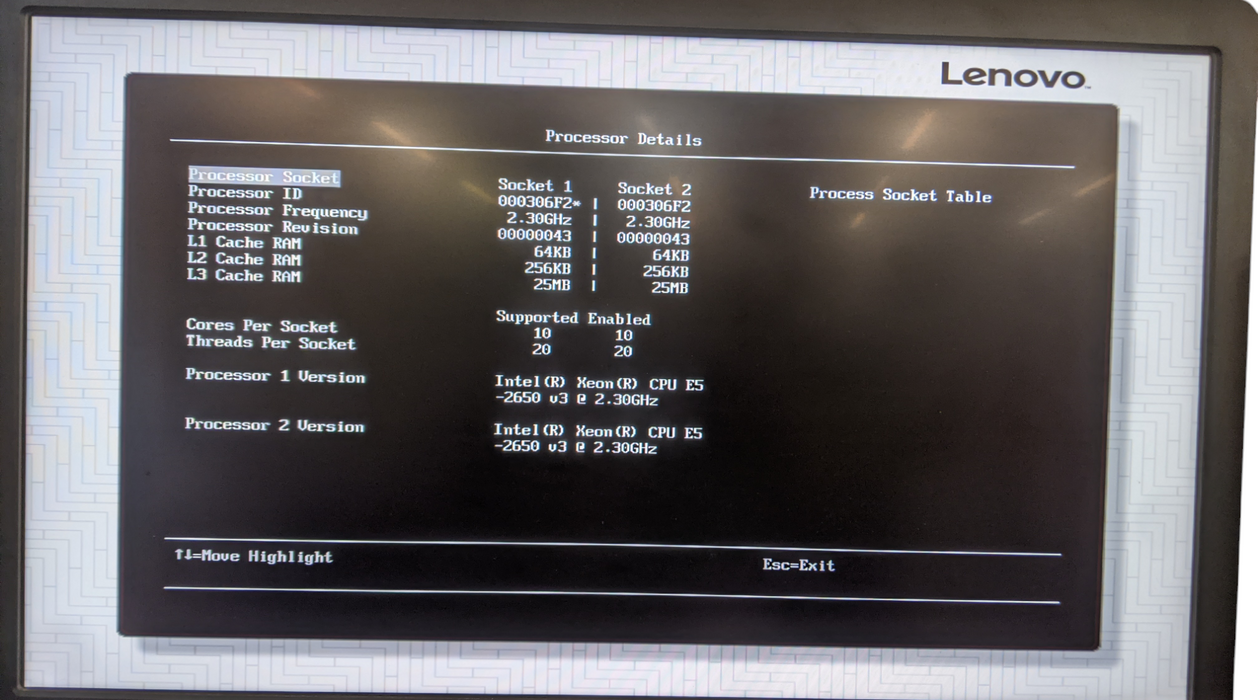 Lenovo System x3650 M5  | 2x Xeon E5-2650 v3 @ 2.3GHz | 128GB DDR4 | No HDD