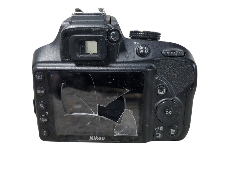 Nikon D3400 24MP DSLR Camera body -Parts/repair