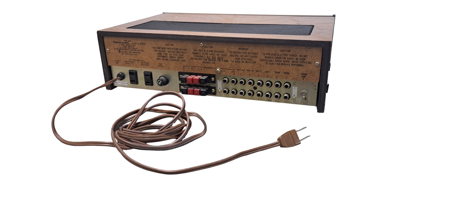 Realistic Model SA-1000A Integrated Stereo Amplifier- 1970's Vintage | READ