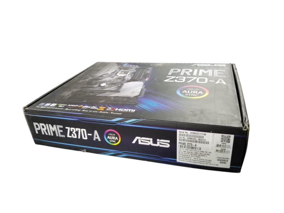 ASUS PRIME Z370-A LGA1151 Intel Motherboard RGB - New / Open Box