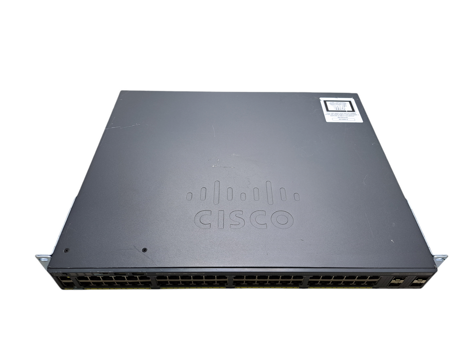 Cisco WS-C2960X-48LPS-L V04 | 48-Port Gigabit PoE+ 370W Switch | 4x SFP