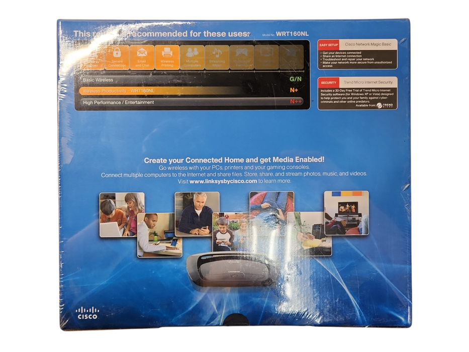 *NEW SEALED* Linksys Cisco 2.4 GHz Wireless-N Broadband Router WRT160NL !
