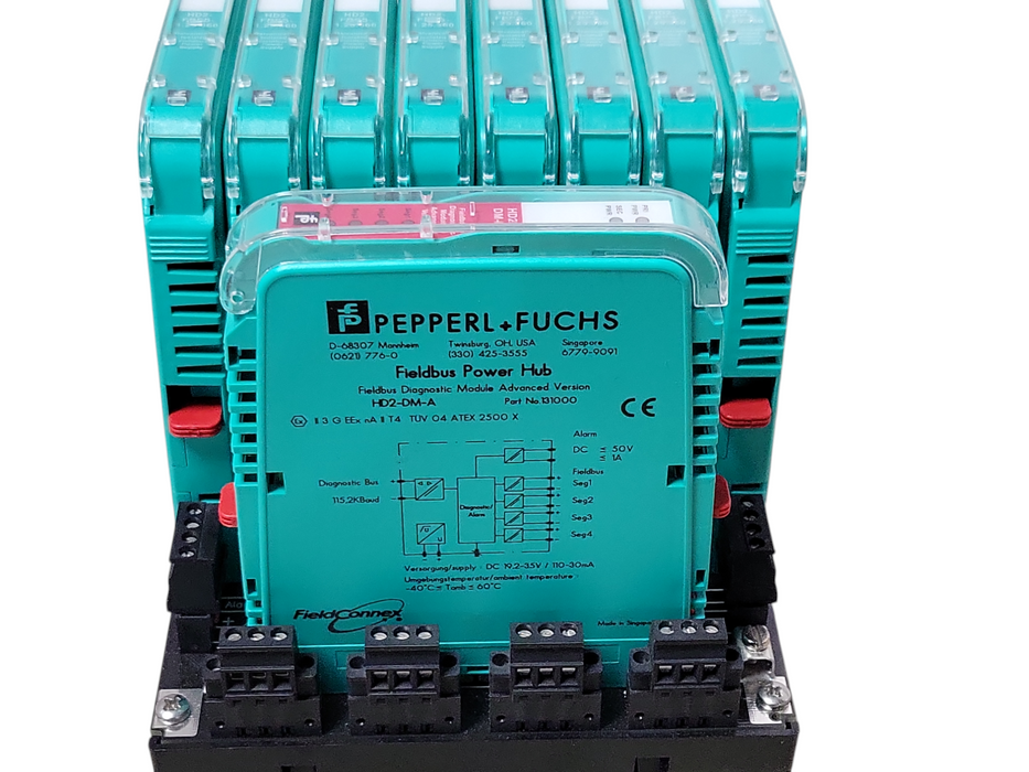 PEPPERL+FUCHS FieldConnex power hub w/ 1x HD2-DM-A, 8x HD2-FBPS-1.25.360 _