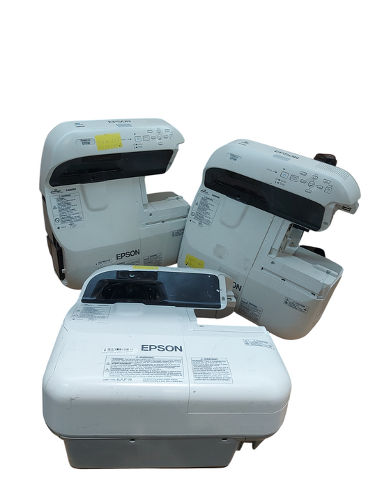 Lot 3x EPSON POWERLITE 575W H603A 3LCD PROJECTOR-Description for Hours left