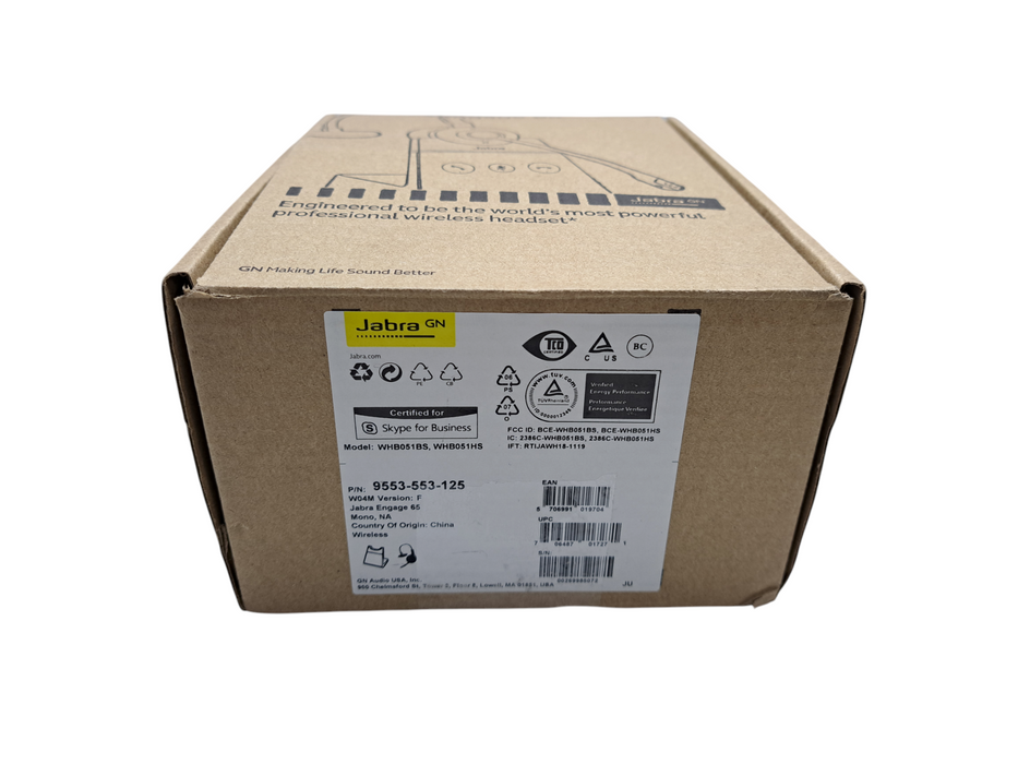 Jabra Engage 65 Mono Wireless DECT Headset | 9553-553-125 (New Open Box) )