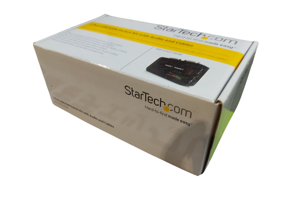 2 Port Black USB KVM Switch Kit SV211KUSB with Audio and Cables