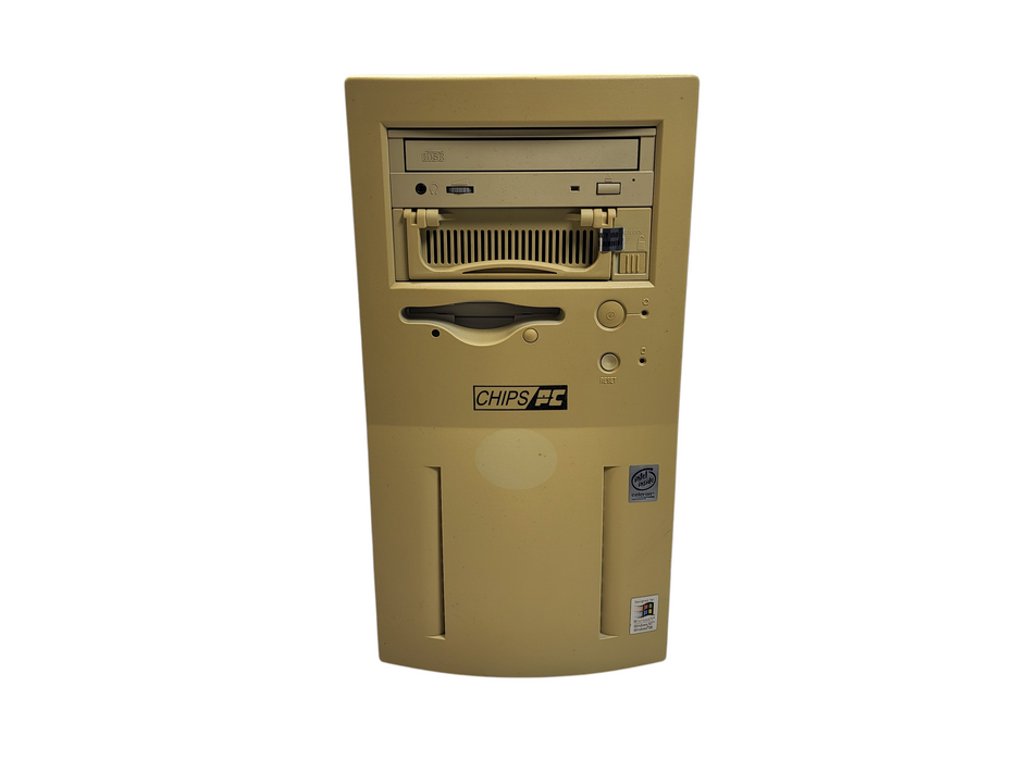 Vintage Tower desktop Chips PC PC100 BX Celeron 366 MHz 64MB RAM No HDD $