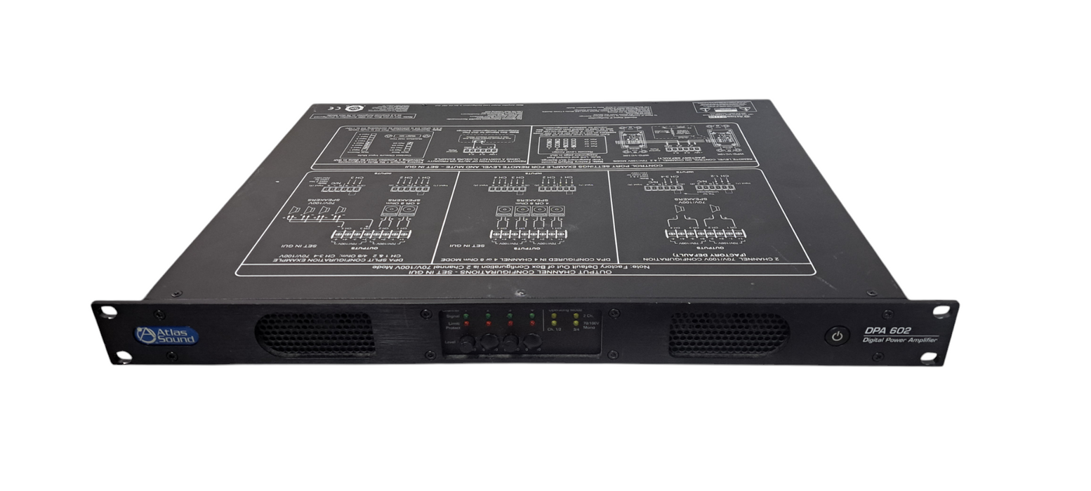Atlas Sound DPA‑602 4‑Channel Digital Power Amplifier Q