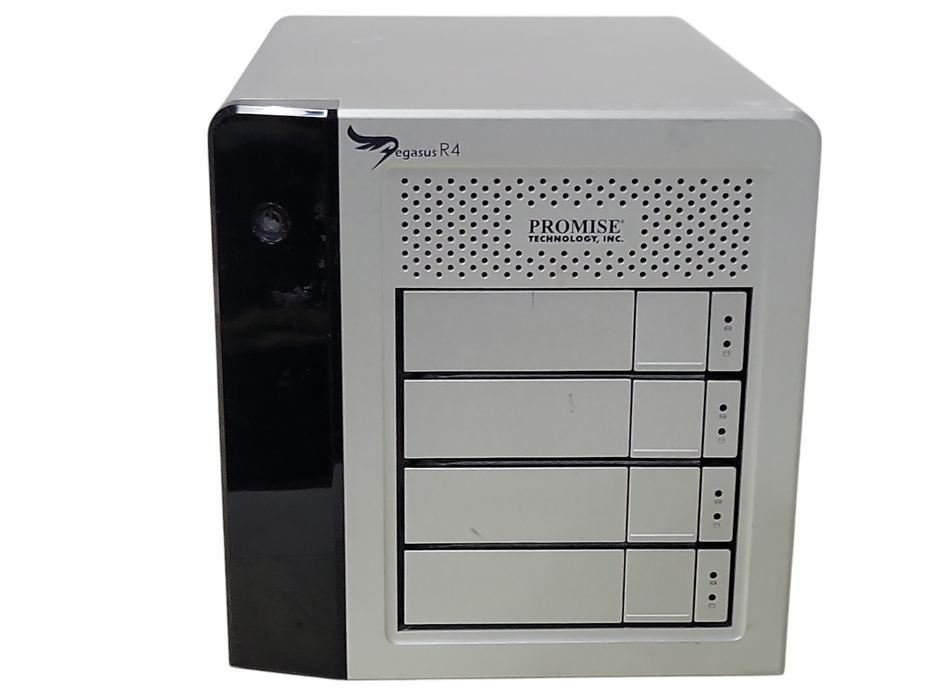 Promise Technology Pegasus R4 4-Bay Hard Drive Enclosure (no HDDs), SEE _