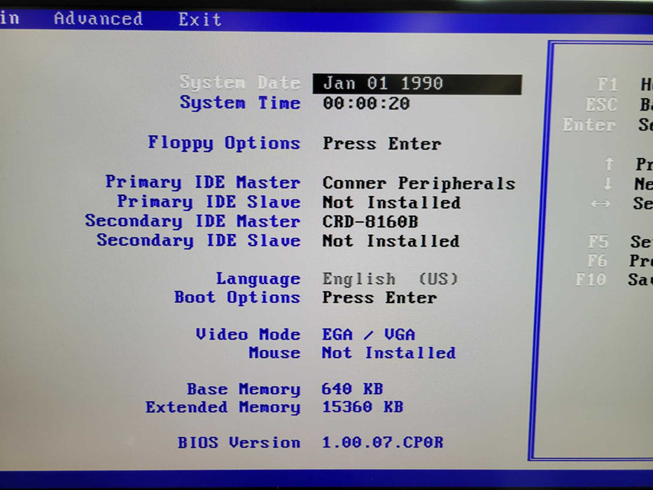 Vintage Desktop Packard Bell PB160 - Intel Pentium 166Mhz 16MB RAM NO HDD %