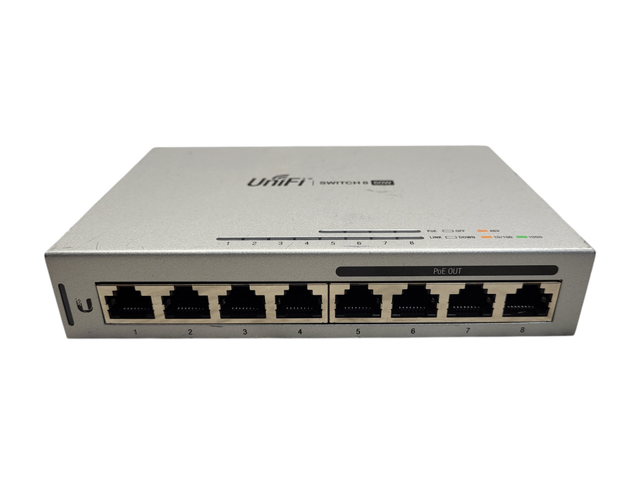 Ubiquiti Networks UniFi 8 Port Ethernet Switch US-8-60W No AC $