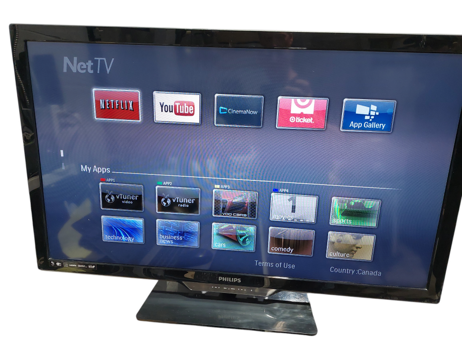 Phillips 40" LED TV  Model: 40PFL4908/F7  December 2013 =