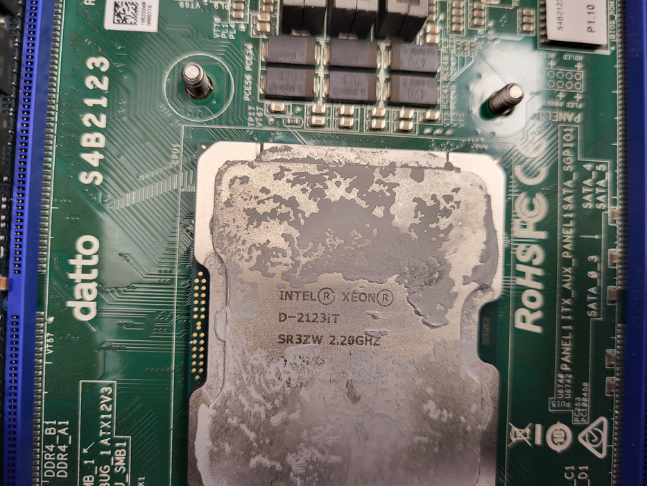 Datto S4B2 SIRIS 4 and NAS Business D-2123iT @ 2.2GHz 32GB DDR4 No HDDs READ $