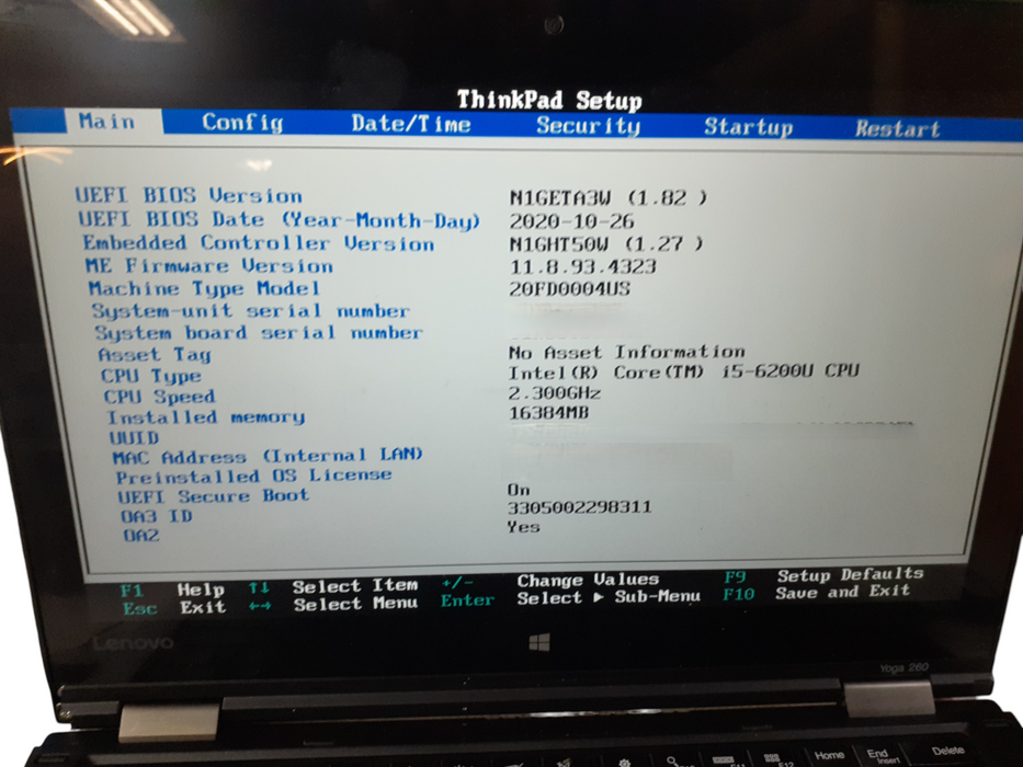 Lenovo ThinkPad Yoga 260 13" Core i5-6200U 2.3GHz 16RAM 256GB SSD|READ  BudLap