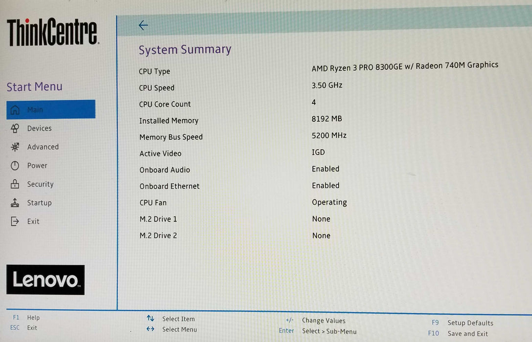 Lenovo ThinkCentre M75q Gen 5 USFF AMD Ryzen 3 Pro 8300GE CPU, 8GB DDR5 RAM
