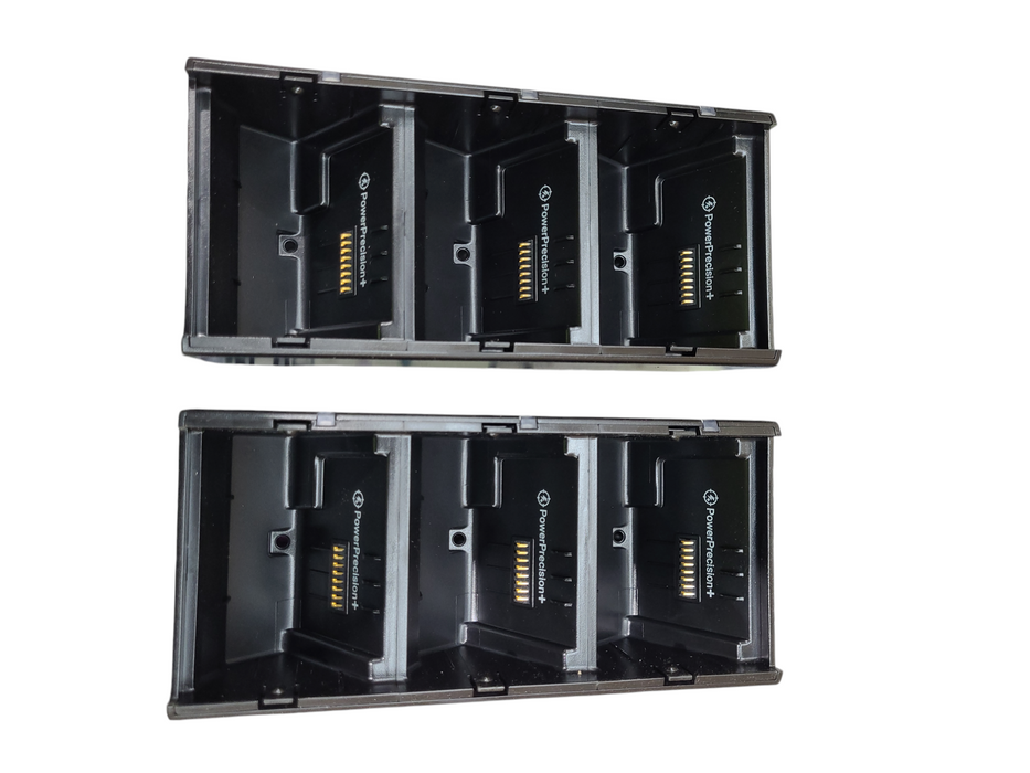 Zebra 2x 3-Slot Battery Charger P1090784 w/ Power Supply Q