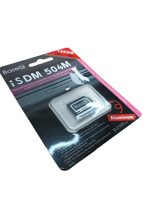 BaseQi for MacBook Pro Aluminum MicroSD Card Adapter