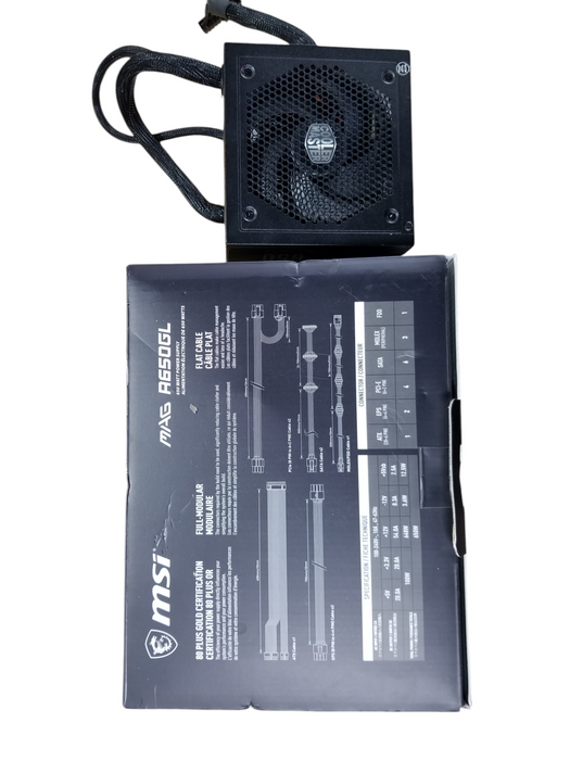 MSI MAG A650GL Gaming Power Supply - Full Modular - 80 Plus Gold Certified