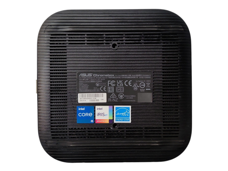 ASUS Chromebox 5, i5-1240P 4.40GHz, 8GB Memory, 256GB NVMe