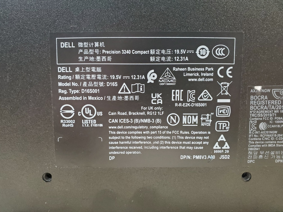 Dell Precision 3240 Compact - Barebones *READ*