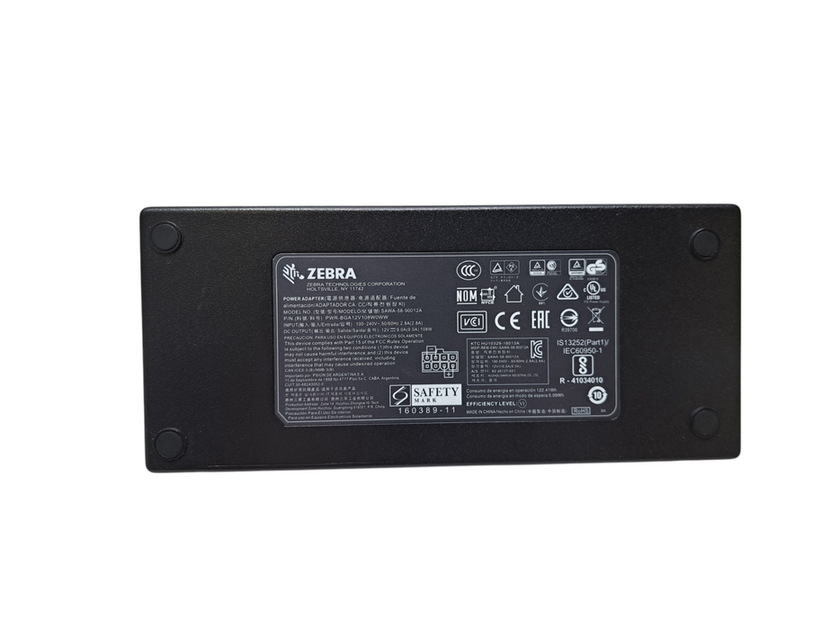 Genuine OEM Zebra 12VDC/108W Power Supply PWR-BGA12V108W0WW Q)