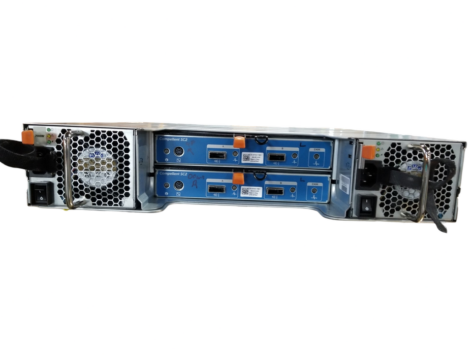 Dell Compellent SC200 Expansion Enclosure- 2xEMM, 2x700W PSU - No Caddies