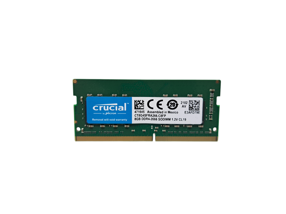 Crucial 8GB DDR4 2666 MHz PC4-21300 SODIMM Laptop Memory RAM