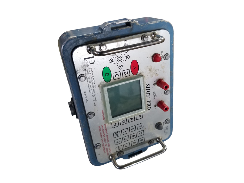 Pelton SHOT PRO Industrial Blasting/Seismic Initiator Controller *READ* Q