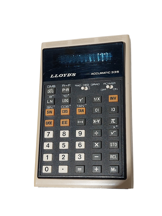 LLOYD's Accumatic 335 Model: E335 Series 255A Vintage Electronic Calculator =