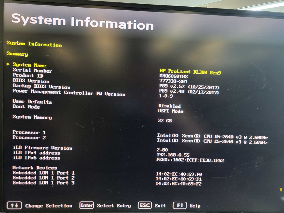 HP ProLiant DL380 Gen9 - 2x Xeon E5-2640 v3 32GB DDR4 P440ar 2x500W PSU %