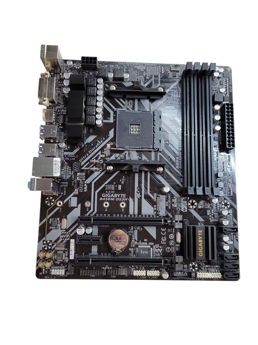 GIGABYTE B450M DS3H AM4 mATX Motherboard + I/O Plate %
