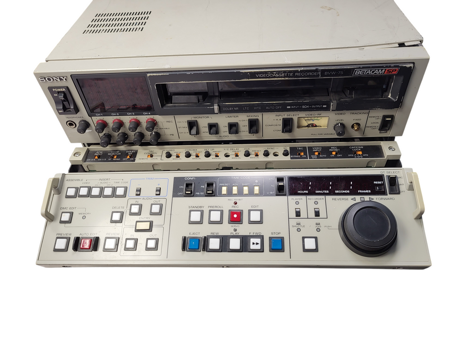 Sony Betacam SP BVW-75 Studio Editor Video Cassette Recorder READ $