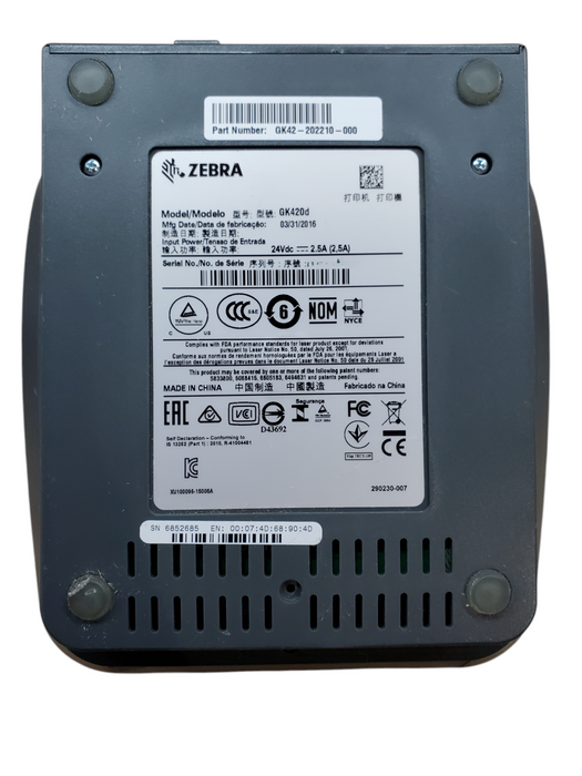 Zebra GK420d Thermal Label Printer - GK42-202210-000