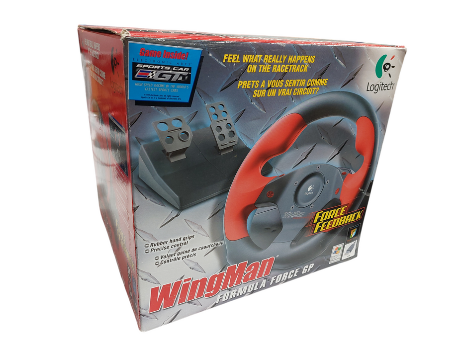 Logitech USB WingMan Formula Force Feedback GP Steering Wheel Controller  =