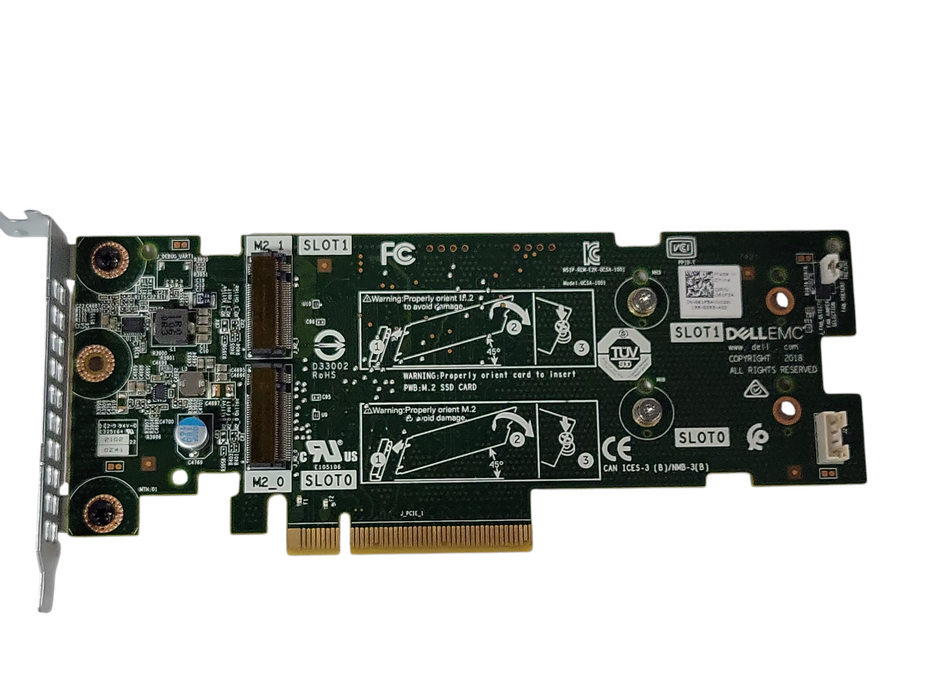 61F54 Dell PowerEdge M.2 X2 Solid State Storage Adapter Card Low Profile _