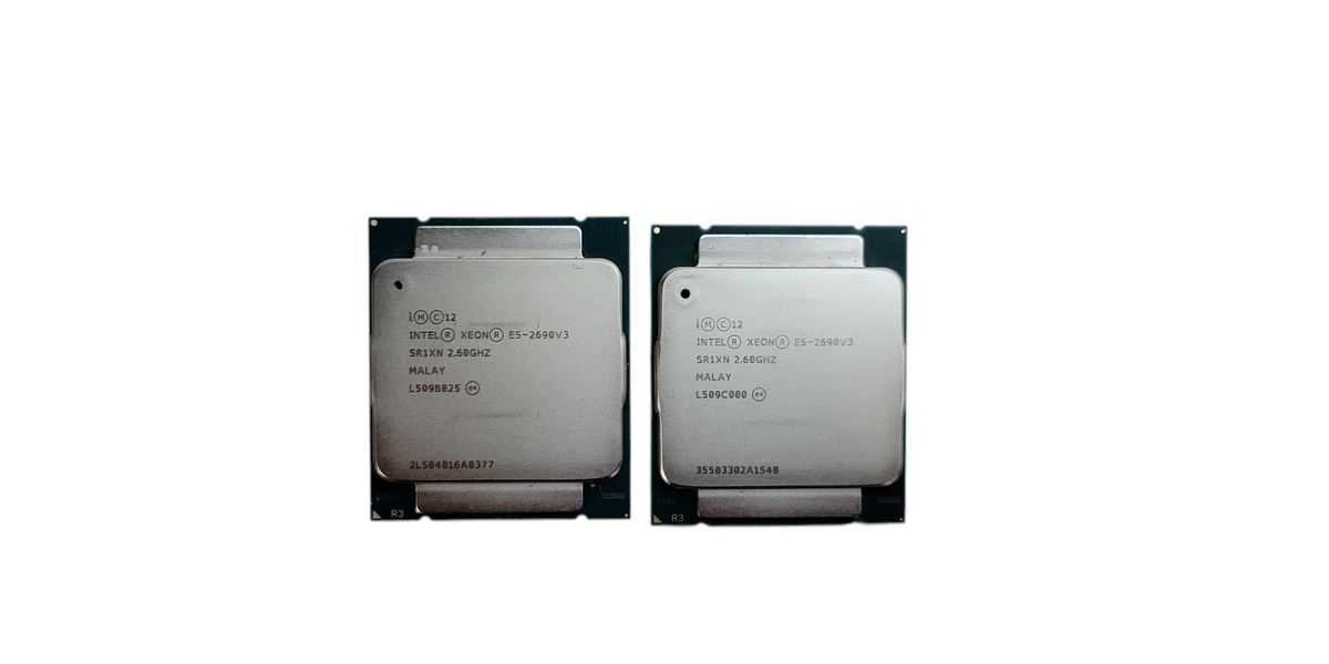 ☆R-H(*´-`)☆ Lot of 2x - Intel Xeon E5-2690 v3 @2.60GHz SR1XN % — retail.era