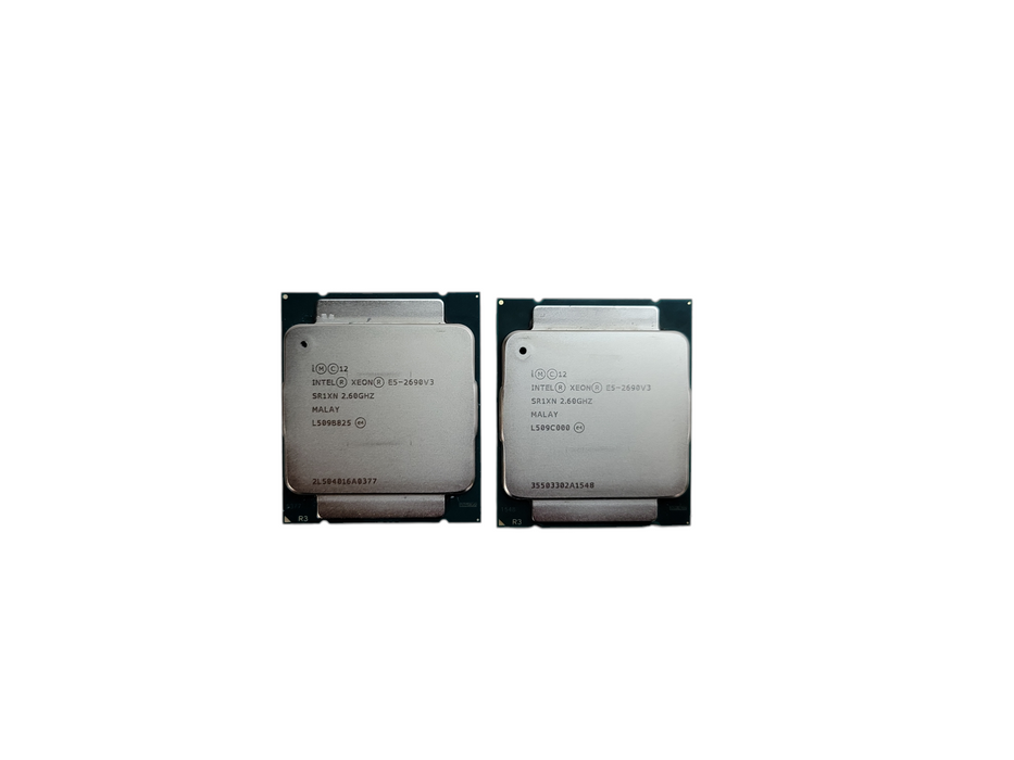 Lot of 2x - Intel Xeon E5-2690 v3 @2.60GHz SR1XN %