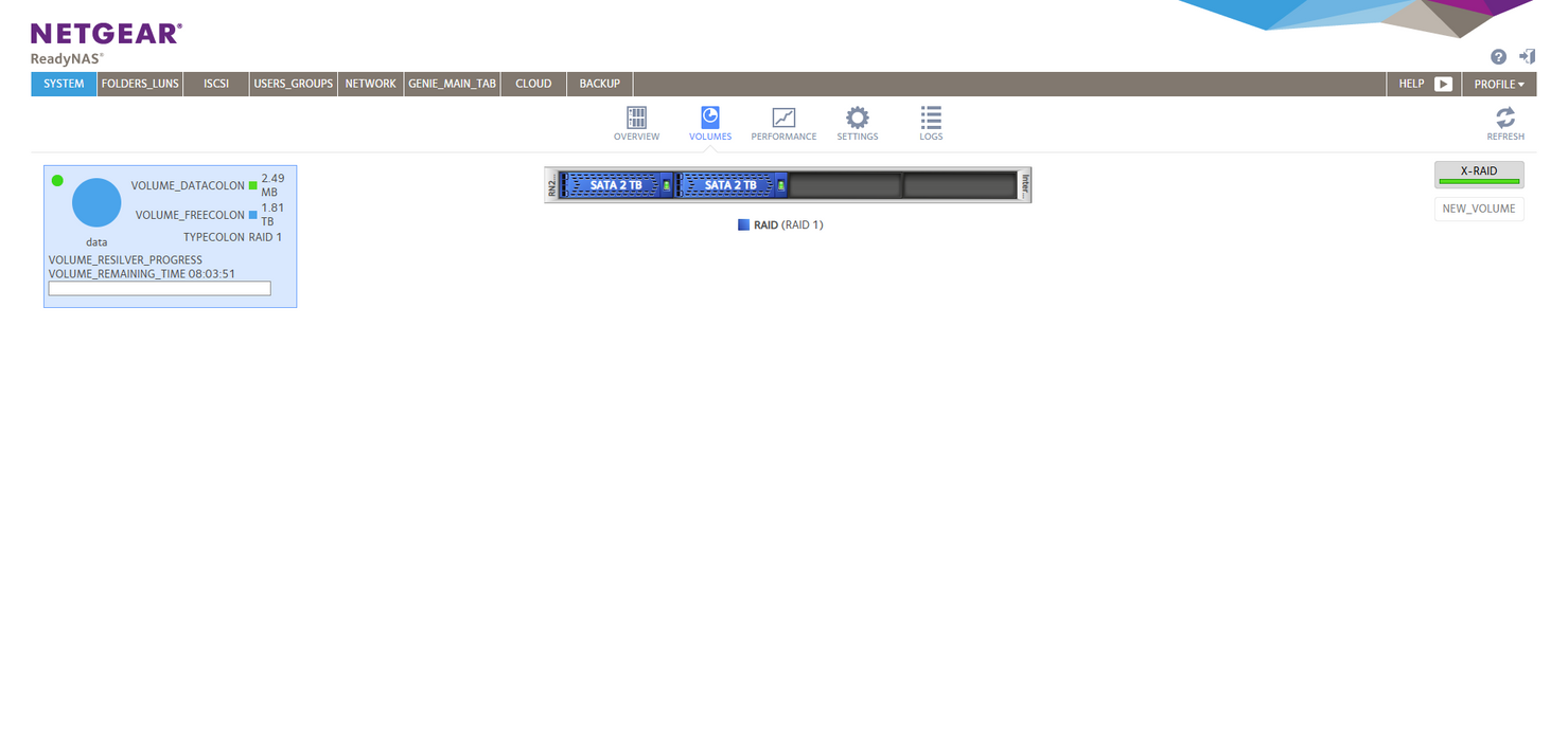 NETGEAR NAS RN2120 RNR-4A 4-Bay Network Attached Storage w/ 2x 2TB $