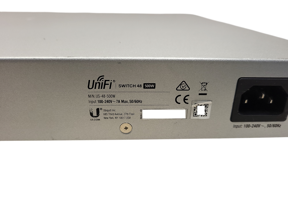 Ubiquiti UniFi 48 Port Ethernet Switch, US-48-500W $