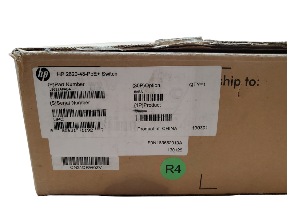 HP 2620-48 PoE+ Switch | J967A | 48-Port Ethernet Switch | New Open Box