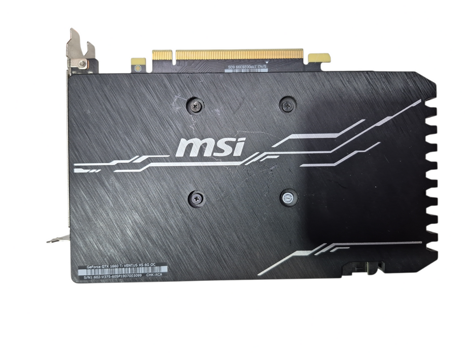 MSI NVIDIA GeForce GTX 1660 Ti Ventus XS 6GB OC GDDR6 Graphics Card