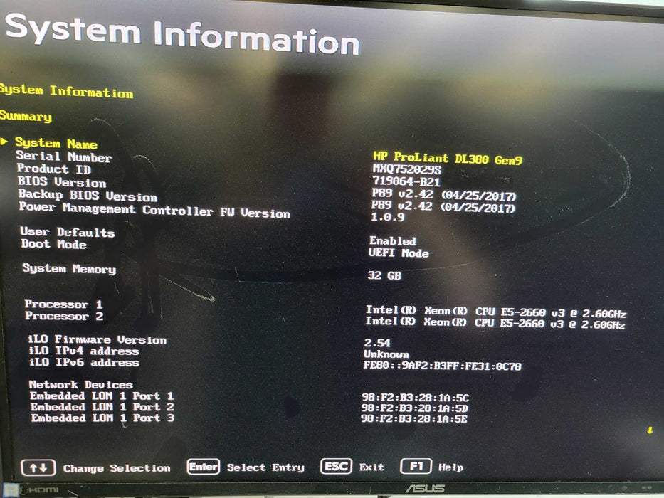 HP ProLiant DL380 Gen9 - 2x Xeon E5-2660 v3 32GB DDR4 P440ar 2x800W PSU %