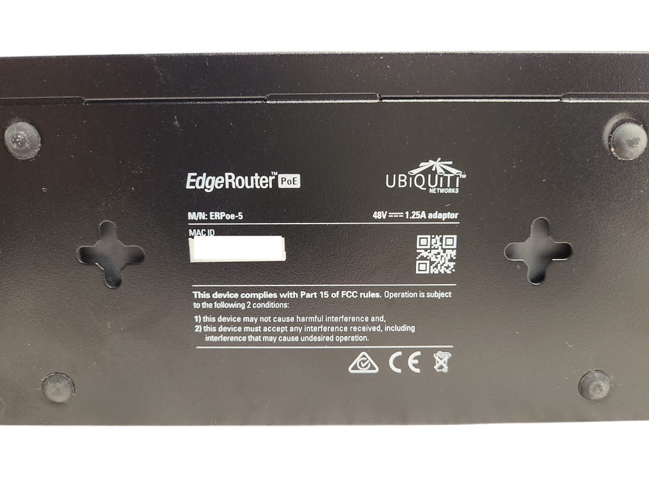 Ubiquiti ERPoe-5 EdgeRouter PoE Router | Factory Reset No AC $