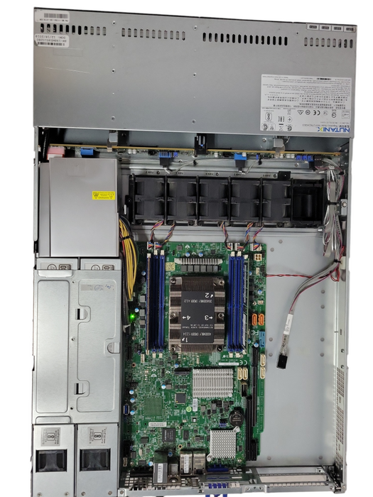 Nutanix/Supermicro 1U, Xeon Silver 4116 2.10GHz, 32GB DDR4, 2x PSU, READ _