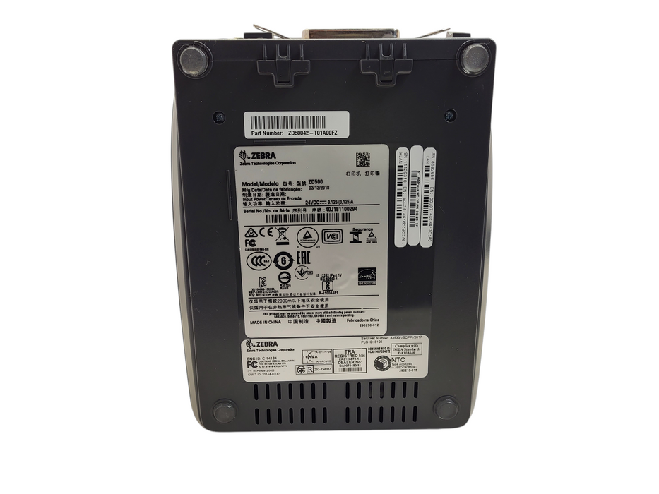 Zebra ZD500 300dpi Bluetooth WiFi Ethernet TT Label Printer ZD50043-T01A00F $
