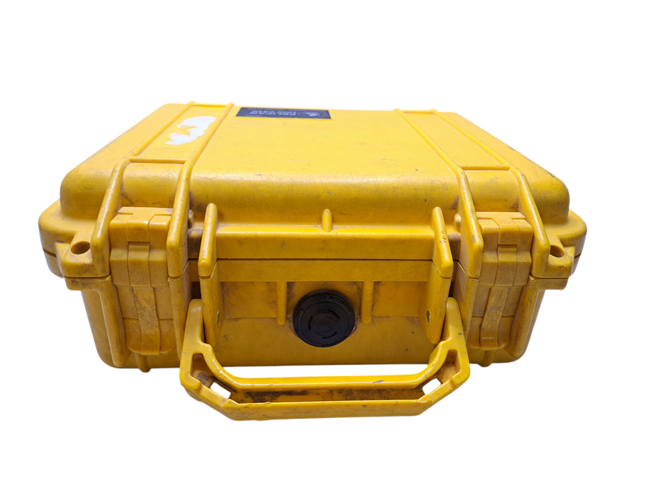 Pelican 1200 Case Yellow Hard Case Heavy Duty w/ Foam Q)