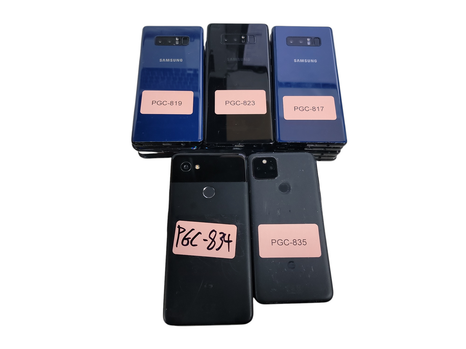 Lot of 25x Android Phones [Samsung/Moto/Google | C Condition][PGC-21] (