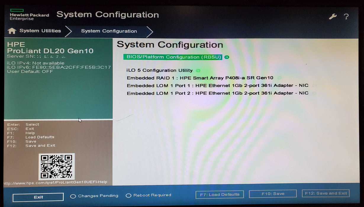 HP ProLiant DL20 Gen10 - Xeon E-2236 16GB DDR4 P408i-a SR Gen 10 - No HDD