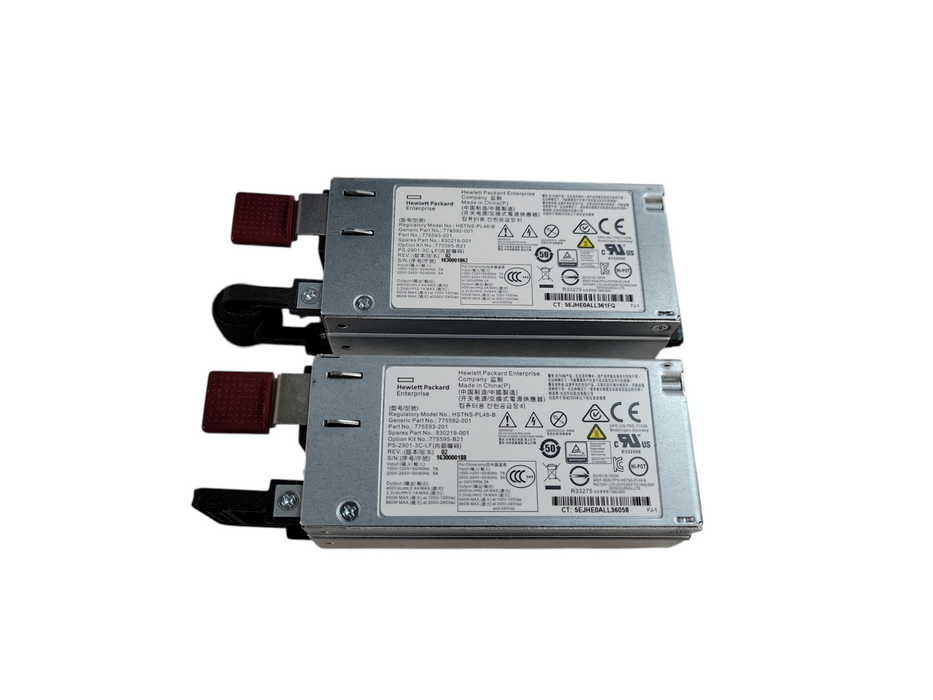Lot of 2x - HPE 775592-001 550W Server PSU %